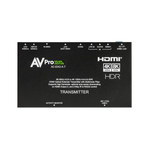 AVPro Edge AC-EXO-X-KIT 8K HDMI Extender via Fiber Optic Kit, 40Gbps