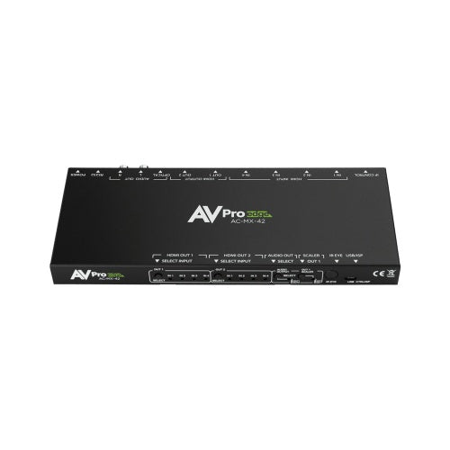 AVPro Edge AC-MX-42 4x2 HDMI Matrix Switcher, 4K60, HDR, HDCP 2.2