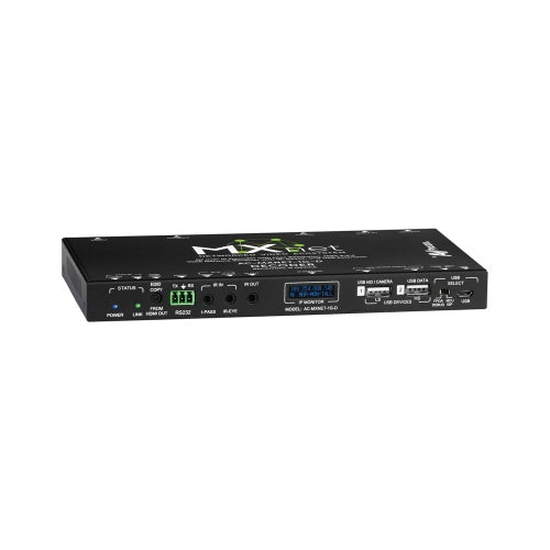 AVPro Edge AC-MXNET-1G-D MXNet 1G Series Decoder with HDMI Output, 4K60 4:4:4, JPEG 2000 Codec, Black
