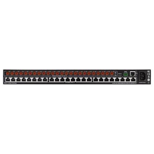 AVPro Edge AC-MXNET-POE-PSU24 MXNet Series POE Power Supply Unit, 24-Port, Chassis-Based, Black