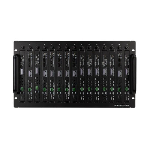 AVPro Edge AC-MXNET-1G-R15 MXNet 1G Series Rackmount Receiver with HDMI Output, 4K60 4:4:4, Black