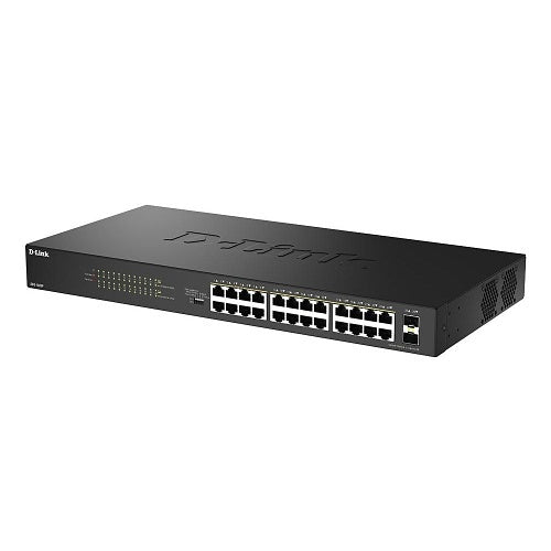 D-Link DGS-1026P 24-Port Gigabit Unmanaged PoE+ Switch with 2 SFP Ports