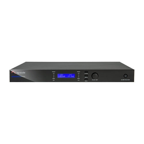 Episode EA-AMP-HYB-2D-2000 70V, 8 Ohms IP-Enabled Amplifier, 1000W, 2-Channel