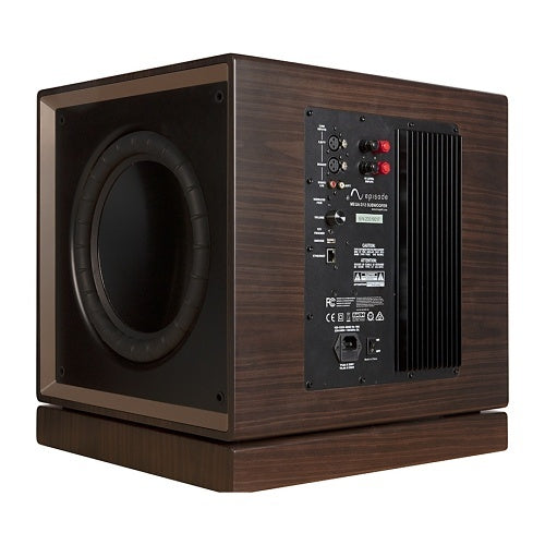 Episode ES-SUB-MEGA-D12-WLN Mega D-Series Dual Sealed Subwoofer with 1000W Amplifier, 12\\" Walnut