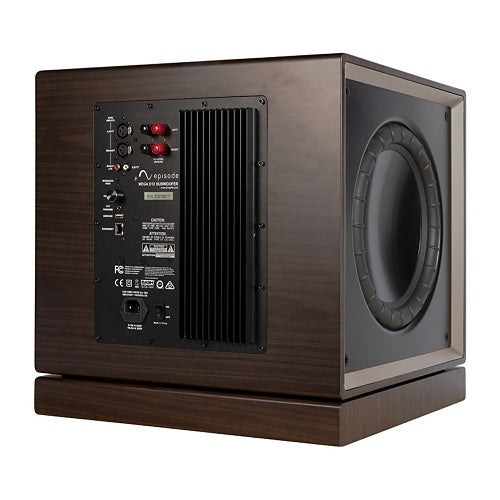 Episode ES-SUB-MEGA-D12-WLN Mega D-Series Dual Sealed Subwoofer with 1000W Amplifier, 12\\" Walnut