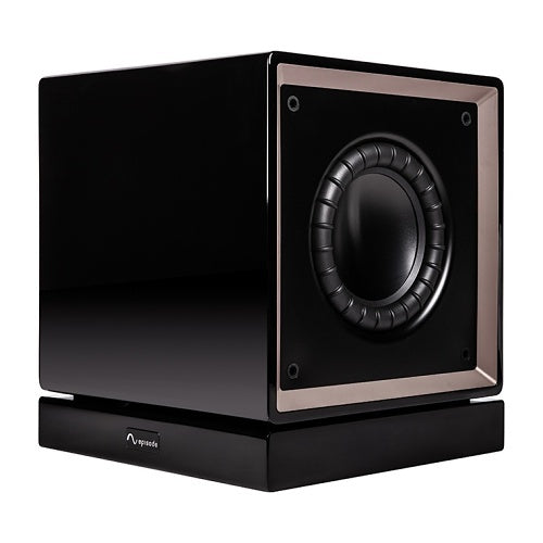 Episode ES-SUB-MEGA-D8-BLK MEGA D-Series 8\\" Dual Sealed Subwoofer with Amplifier, Walnut