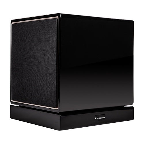 Episode ES-SUB-MEGA-D8-BLK MEGA D-Series 8\\" Dual Sealed Subwoofer with Amplifier, Walnut