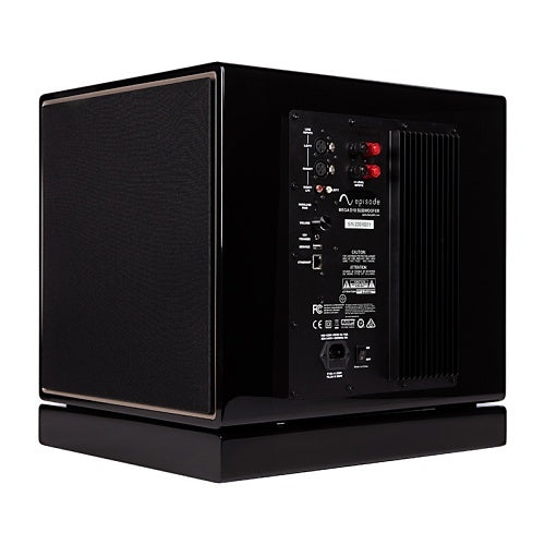 Episode ES-SUB-MEGA-D10-BLK MEGA D-Series 10\\" Dual Sealed Subwoofer with Amplifier, Black