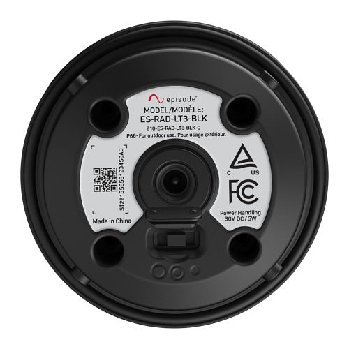 Episode 8P-RADLT3BLK Radiance Outdoor Bollard Light, Black