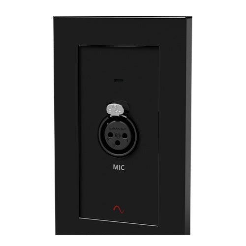 Episode EA-COM-WP-MIC-BL Business Music Microphone / XLR Input Wall Plate Accessory