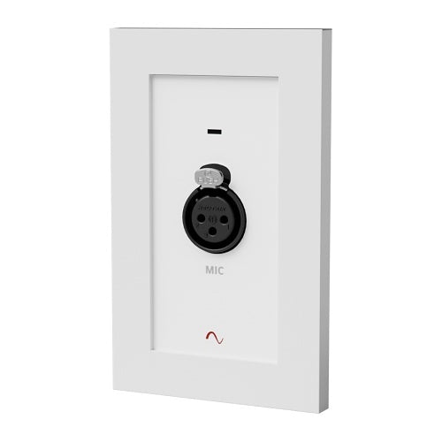 Episode EA-COM-WP-MIC-WH Business Music Microphone / XLR Input Wall Plate Accessory