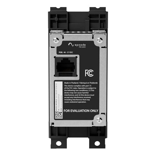 Episode EA-COM-WP-ZONE-BL Zone / Source Controller Wall Plate for Episode Business Music DSPs