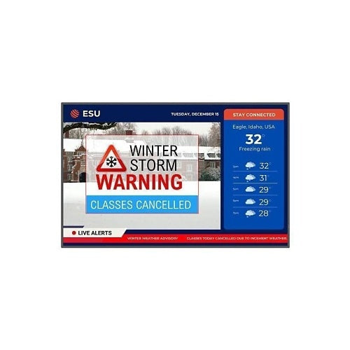 Planar 998-3925-00 Simplicity P Series 43\\" 4K UHD LCD Display for Landscape or Portrait Digital Signage, D-LED Backlight, 500 nit, 24/7 Operation