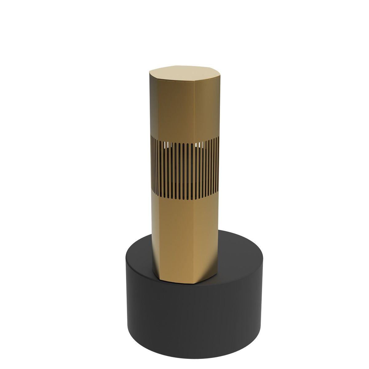 Luxury Bollard Spkr, 8in Sub, 360deg 5.25in 8hm/70v, Champag