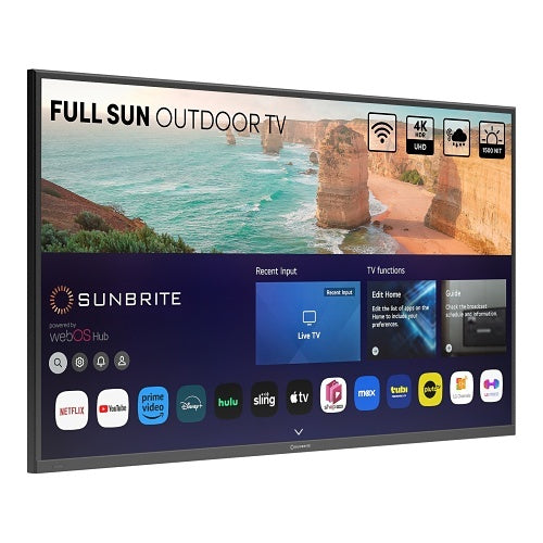 SunBrite SB-FS-65-BL 65\\" Solis 4K Full-Sun Outdoor Smart TV