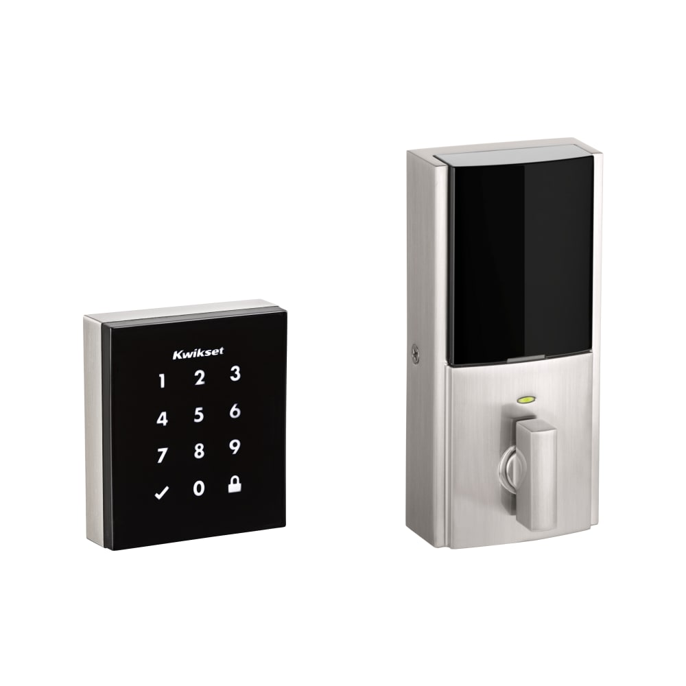 Kwikset Obsidian 954 Touchscreen Electronic Deadbolt (Satin Nickel) – 99540-003