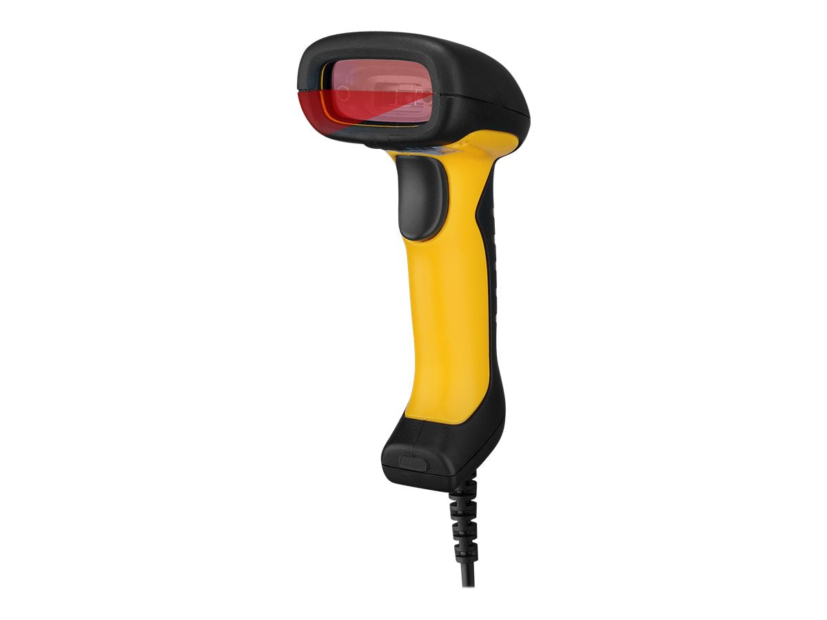 Adesso Barcode Scanner IP67 Waterproof Handheld Antimicrobial CCD Sensor Drop Protected  - Black & Yellow