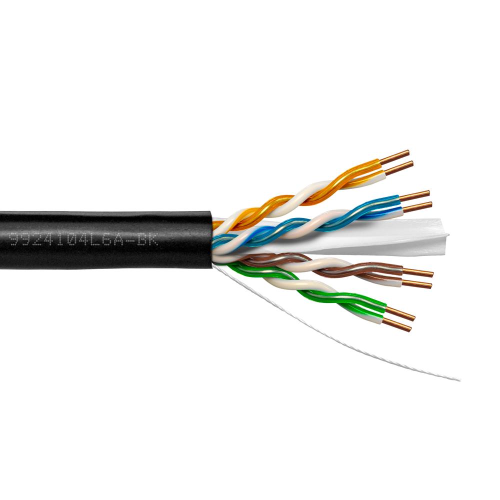 Provo CAT6A UTP Cable 23-4pr SOL BC UNSH 500MHz CMP ETL FT6 RoHS – Black JKT