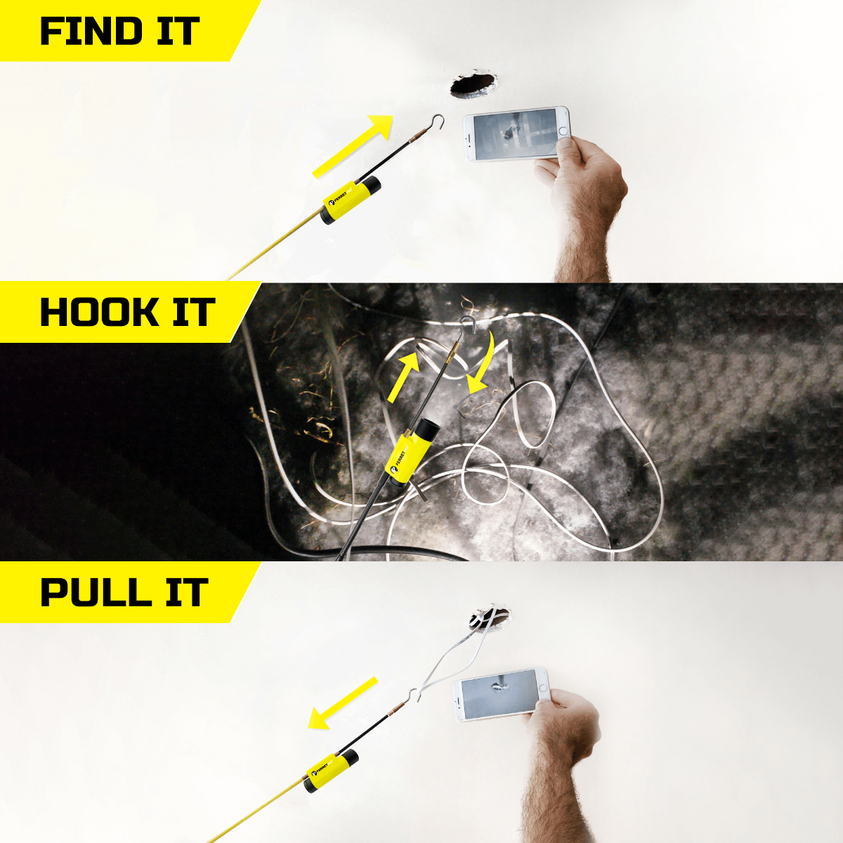 Ferret -Pro -Gen#2- Wireless Inspection Cam/Pull Tool