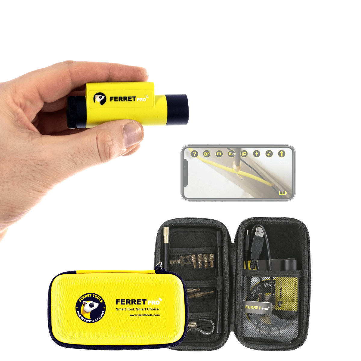 Ferret -Pro -Gen#2- Wireless Inspection Cam/Pull Tool
