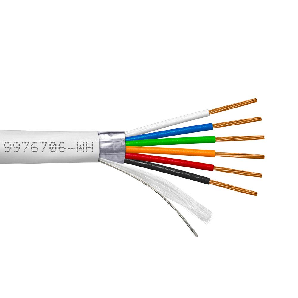 Provo Multi-Conductor 22-6c STR BC FL SH 75° C c(ETL)us CMP FT6 RoHS – White JKT