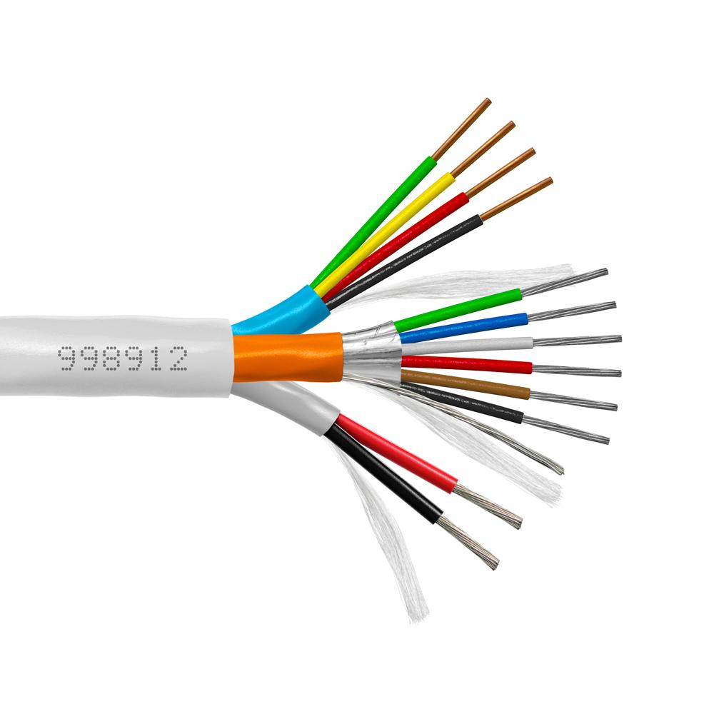 Provo Door Access Control Cable 22-6c STR TC FL SH + 22-4c SOL BC + 18-2c STR TC UNSH c(ETL)us FT6 RoHS – White JKT
