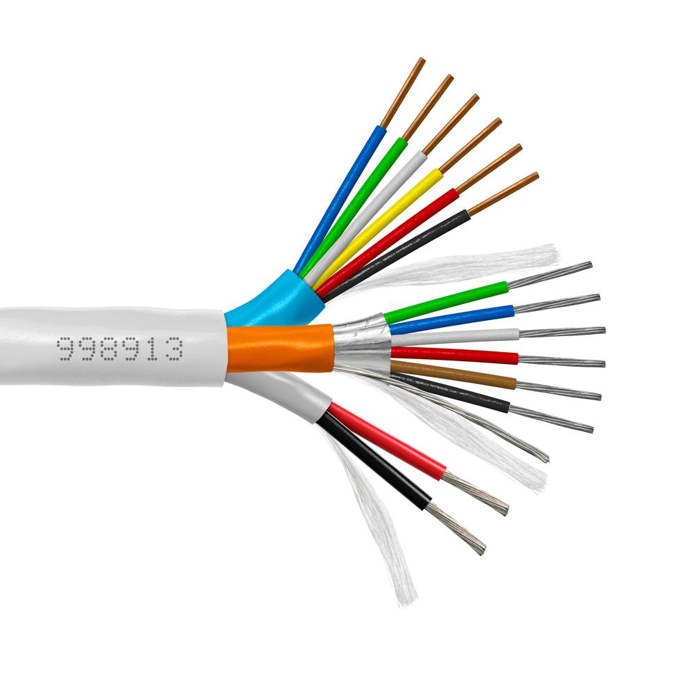 Provo Door Access Control Cable 22-6c STR TC FL SH + 22-6c SOL BC + 18-2c STR TC UNSH c(ETL)us FT6 RoHS – White JKT