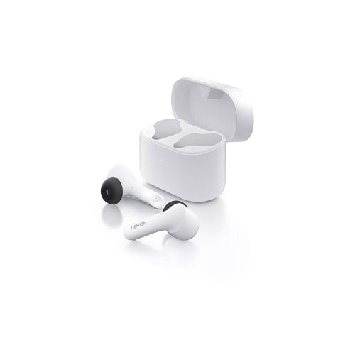 Denon AHC630WT True Wireless Headphones with Built-in Mic, In-Ear, White