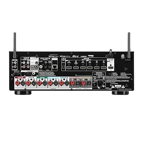 Denon AVR-S770H 7.2 Channel 75W 8K AV Receiver with HEOS Built-in, Black