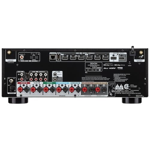 Denon AVRS980H AV Receiver Powered by HEOS, 90W, 8K, Black