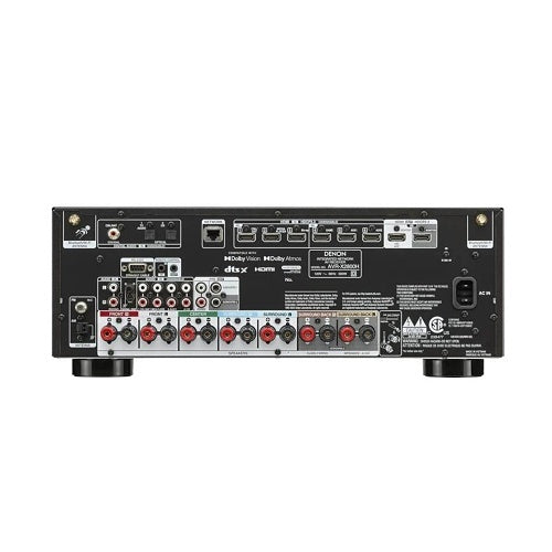 Denon AVR-X2800H 7.2 Channel 95W 8K AV Receiver with HEOS Built-in, Black