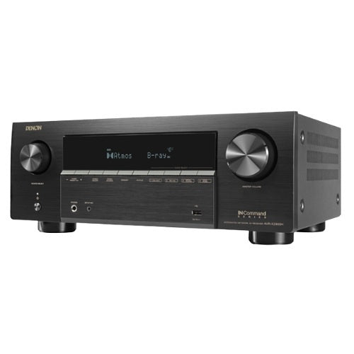 Denon AVRX2900H AV Receiver Powered by HEOS with Dolby Atmos, 95W, 8K, Black
