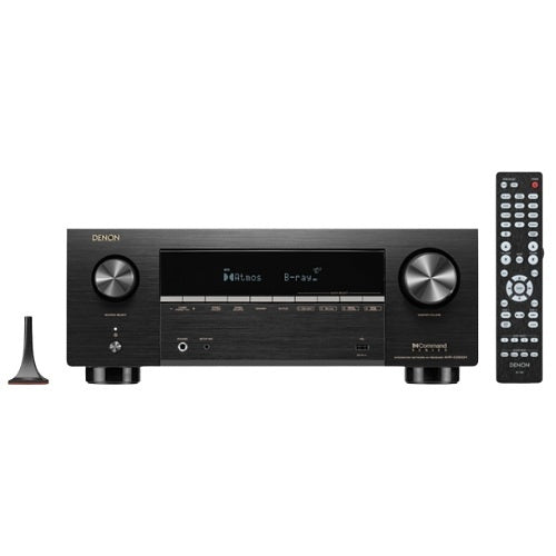 Denon AVRX2900H AV Receiver Powered by HEOS with Dolby Atmos, 95W, 8K, Black