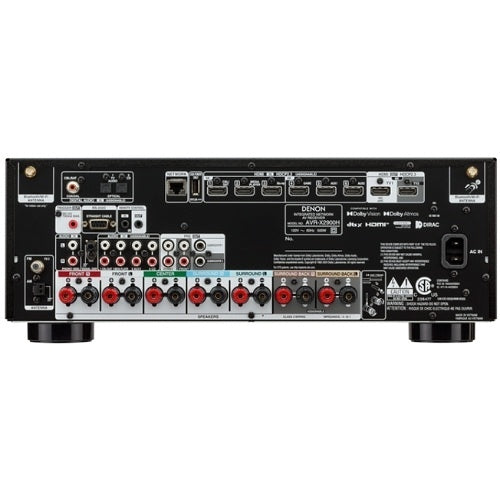 Denon AVRX2900H AV Receiver Powered by HEOS with Dolby Atmos, 95W, 8K, Black