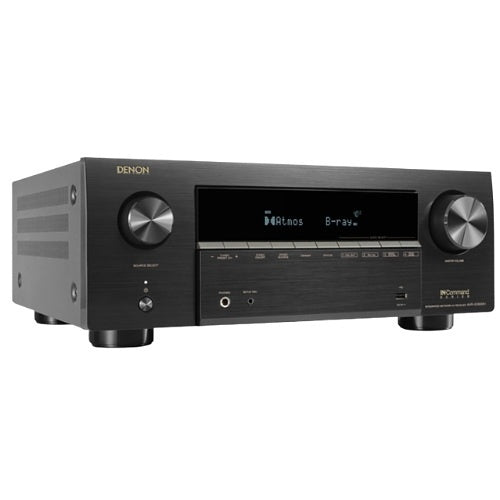 Denon AVRX3900H AV Receiver Powered by HEOS with Dolby Atmos, 105W, 8K, Black