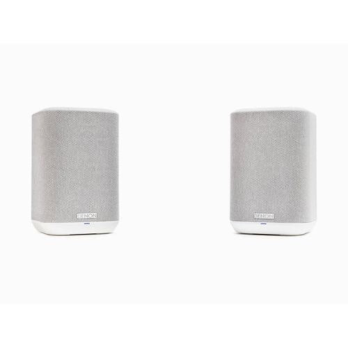 Denon HOME 150 WHITE Compact Smart Speaker with HEOS Built-in, Wi-Fi and Bluetooth, White