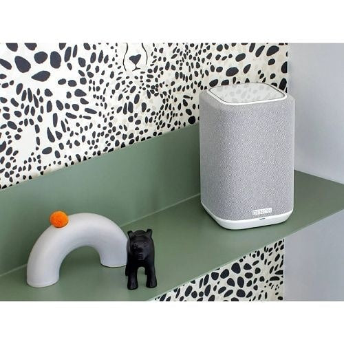 Denon HOME 150 WHITE Compact Smart Speaker with HEOS Built-in, Wi-Fi and Bluetooth, White