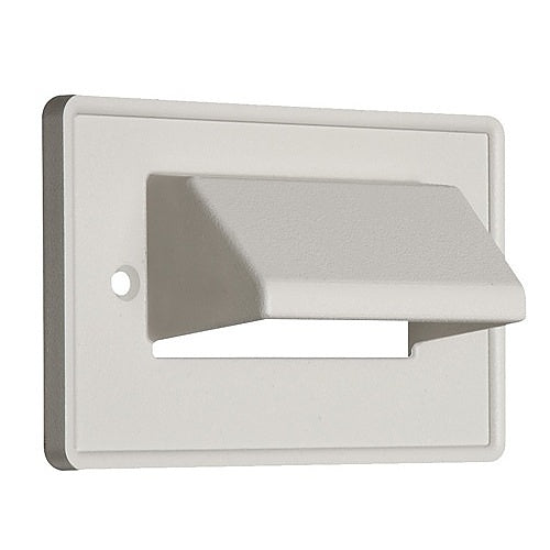 Arlington CEH1 Wall Plate, 1G Horizontal Scoop Plate, White