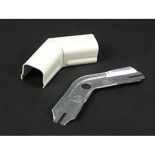 Wiremold 712WH 700 45 Degree Flat Elbow Fitting, White