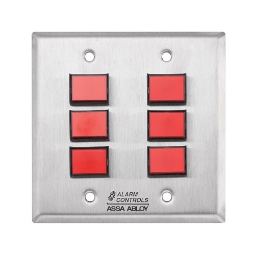 Alarm Controls CP-28CGV1 DGSS Plate with 8 Green 12VDC LED Indicators