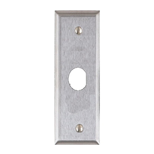 Alarm Controls RP-23WH Single Gang Remote Plate with Integrated Push Button, White Plate with Piezo Alert Hole