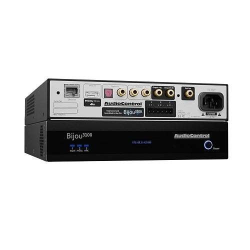 AudioControl ACP-BIJOU-3100 Bijou 3100 Compact 3-Channel Amplifier, 100 W per Channel, Class D, Black