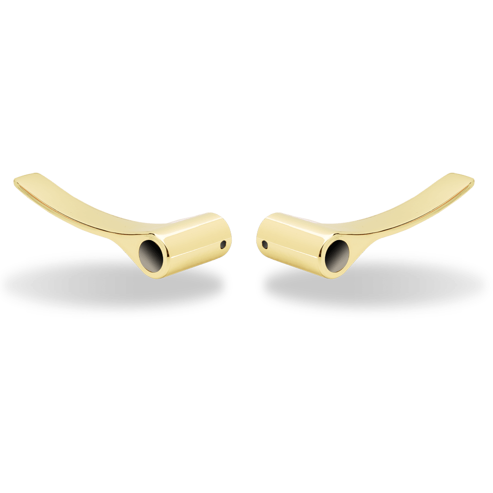 Non-US Yale® Academy Lever Pair US3 (Polished Brass)