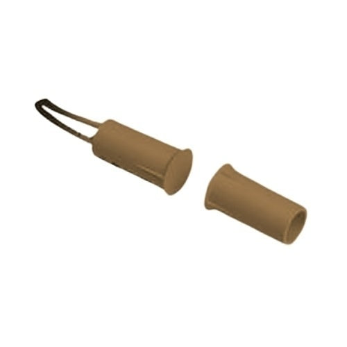 AI NEXT DC1651B 3/8" Wide Gap Press Fit Stubby Magnetic Contact with 12" Wire Leads, Brown