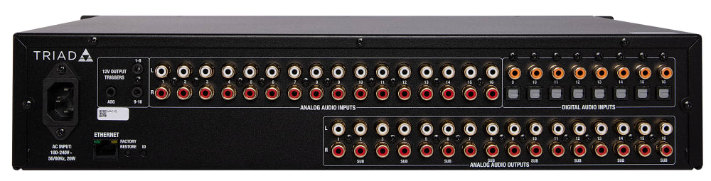 Triad 16-Source, 16-Zone Audio Matrix Switch