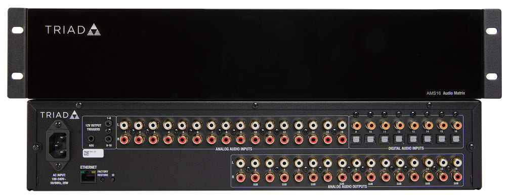 Triad 16-Source, 16-Zone Audio Matrix Switch