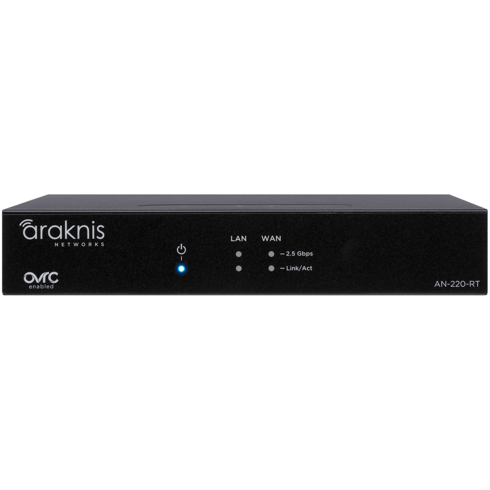 Araknis Networks® 220 Series Single-WAN Multi-Gigabit VPN Router