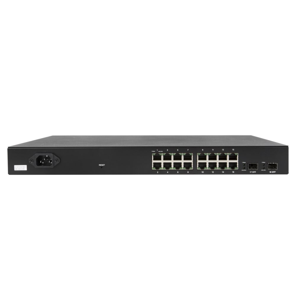 Araknis Networks 220 Series L2 Managed Gigabit Switch with Partial PoE | 16 Plus 2 Rear Ports