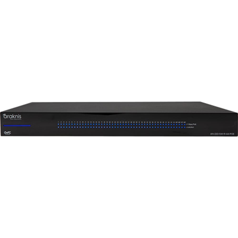 Araknis Networks 220 Series L2 Managed Gigabit Switch with Partial PoE | 44 Plus 4 Rear Ports