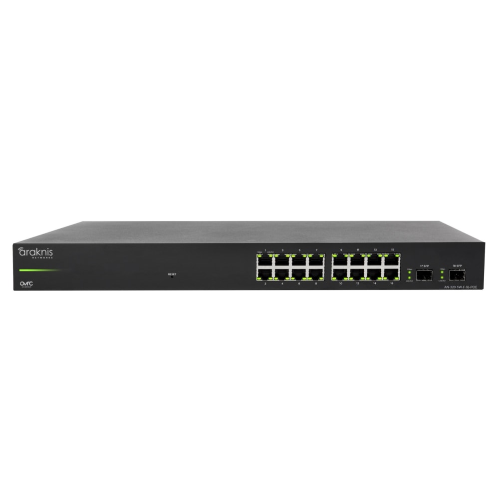 Araknis Networks® 320 Series L2 Managed Gigabit Switch | 16 Plus 2 Front Ports